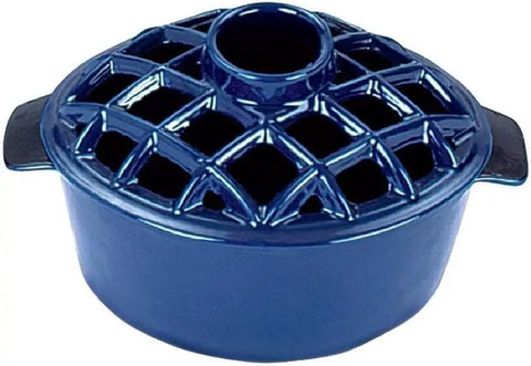 Heckin Cozy 2.2 Quart Enamel Woodstove Steamer With Decorative Lattice Top Cast Iron Humidifier for Fireplace
