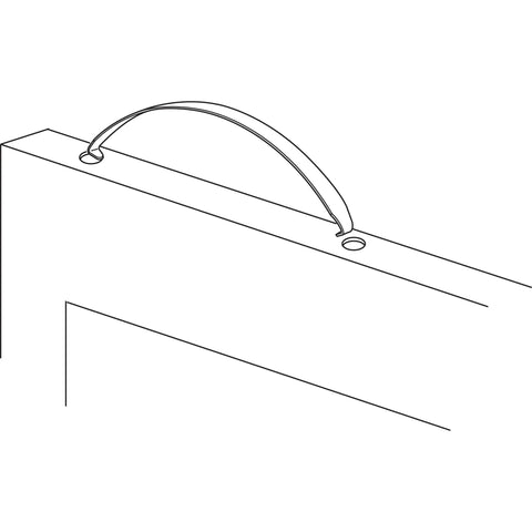 Diagram of 4 Inch Sliding Screen Door Top Tension Spring Replacement Part, Heavy Duty Steel, Fits Andersen Patio Doors