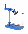 Rotating Hook Fixture Fly Tying Vise Tool Clamp Stand With Adjustable Head And Firm Jaw For Secure Hook Holding on blue base