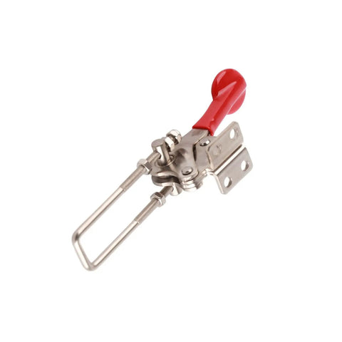 Heavy Duty Quick Release Toggle Clamp With Stainless Steel Build Adjustable Push Pull Latch 992 Pound Clamping Force Plastic Anti Slip Handle