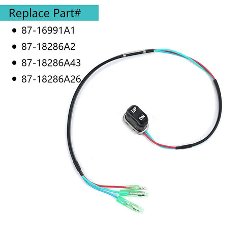 Outboard Tilt Trim Switch Replacement Remote Control For Marine Outboards Compatible With 87-16991A1 87-18286A43