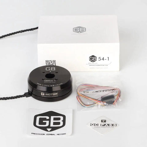 Badass High Torque Low Speed Gimbal Motor Gb54 1 Kv33 Brushless Camera Servo with cables, manual, and packaging for drone builds.