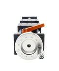 Front view of Right And Left Threaded Linear Motion Rail With SFU1605 Ball Screw For CNC Systems Rock Solid Precision Guide