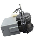 Premium Replacement Refrigerator Evaporator Fan Motor 2315539 for Whirlpool Kenmore Maytag Amana, in gray with wiring.