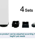 Adjustable Leveling Feet Kit For 2 By 2 Inch Square Tubes And Desk Legs Furniture Glide Levelers 4 Sets Beefed Up Build Easy Install