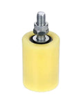 Top Notch Four Piece Nylon Track Wheels And Sliding Gate Rollers For Heavy Duty Yard Doors Smooth Rolling Guide Pulleys Built Tough threaded stem bearing yellow nylon roller