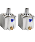 Heavy Duty Single Acting Pneumatic Cylinder With Spring Return Push Out Design Bore Fifty Millimeter Stroke Eighty Millimeter on display.