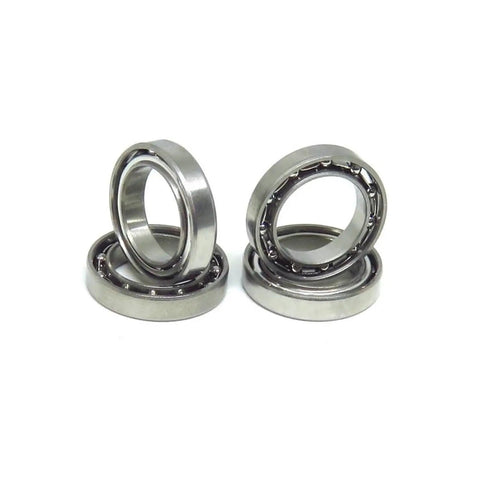 Top Shelf Miniature Hybrid Ceramic Ball Bearing Packed With Si3N4 Silicon Nitride Balls And Stainless Steel Rings, three bearings with steel rings.