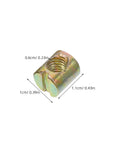 Super Cool 100 Pack M6 Threaded Inserts For Furniture Nuts Screws And Bed Connectors That Fit All Kinds Of Frames Easy Install Barrel Nut Replacements you need today, metallic M6 insert.