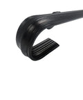 Close-up of 3 Ft Wrought Iron Handrail For Indoor Outdoor Stairs And Decks, Wall Mounted Black Metal Railing, Made In USA