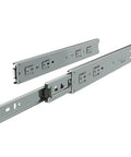 Heavy Duty Full Extension Drawer Slides 16 Inch 10 Pair Pack Featuring 100 Lb Ball Bearing Tracks in sleek zinc steel material.