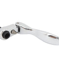 Dual Head 72 Tooth Ratchet Wrench With One Hand Quick Release Socket Driver For Effortless Auto Repair Work, chrome finish, ergonomic handle.