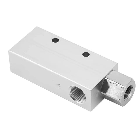 Pneumatic Vacuum Generator With Silencer And Large Ventilation Air Exhaust Ejector in aluminum alloy, angled view