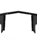 Badass Carbon Steel Shield For Your Electric Vehicle Charging Station Roof, corner design, black steel for weatherproof charging cover.