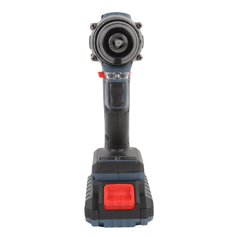 Heavy Duty Cordless Drill Set With Brushless Motor Delivers Knockout 45Nm Torque And Rock Solid 1500Rpm Speed For Serious Builders front view of drill with battery, ergonomic handle, and durable design