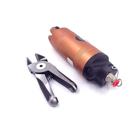 Beefy Pneumatic Wire Cutter Nippers For 3.3mm Copper Wire And 2.8mm Iron Wire showing blade and handle on white background