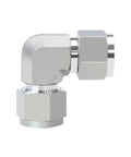 Heavy Duty 316L Stainless Steel Pipe Fitting Compression Union Elbow 90 Degree Forged Tube OD No Plated For One Eighth To One Inch Sizes