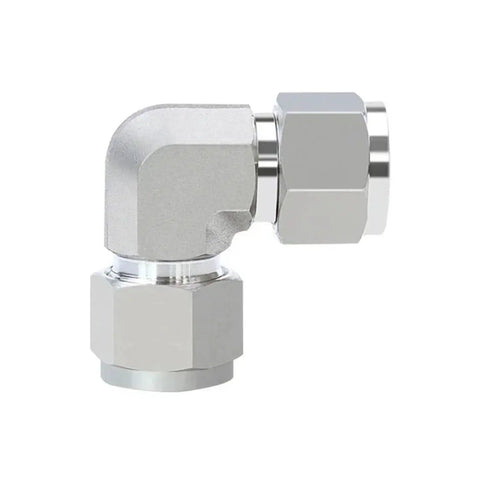 Tough As Nails Built To Last 316L Stainless Steel Compression Union Elbow 90 Degree Pipe Fitting Forged Silver Plated Tube OD