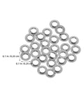 Stainless Steel Eyeglass Screw Washers 100Pcs For Rimless Glasses And Sunglasses Replacement Parts Wear And Corrosion Resistant Flat Gasket Spacers Universal Repair Kit Essentials For No Fuss Eyewear Fixes, 0.1 in washers