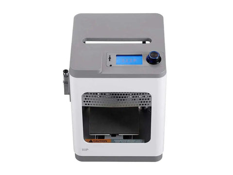 MP Cadet 3D Printer Delivering Full Auto Leveling And Seamless WiFi Printing showing top view with control panel, compact design.