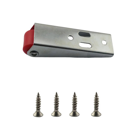 4 Pack Smooth As Butter Sliding Door Rollers, No Sweat Wall Mounted Track Pulleys with galvanized bracket and screws.