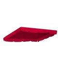Patio Swing Canopy Replacement Top Cover For 77 By 43 Inch Porch Furniture Burgundy UV Blocking Water Repellent With Velcro Tabs