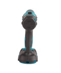 Heavy Duty Cordless Drill Driver With 23 Plus One Torque Settings And 1700 Rpm Speed vertical view showing ergonomic grip and battery.