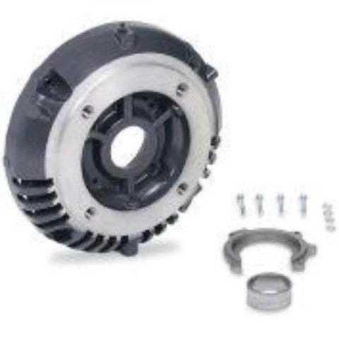 Front view of components for General Purpose 3-Phase AC Motor Single Unit, 2 HP 145T Frame TEFC Enclosure, sealed bearings