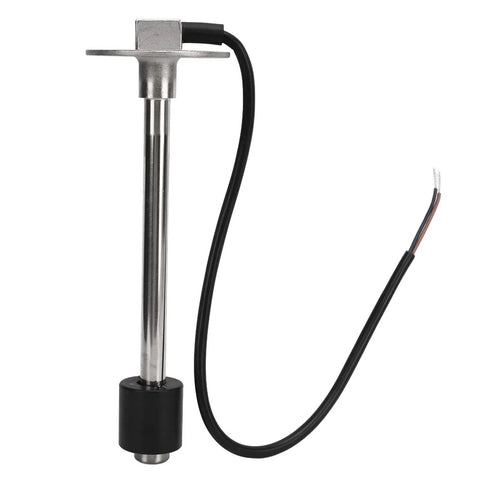 Straight Shooting 316 Stainless Steel Fuel Sender Unit Set With 52Mm Gauge showing sensor assembly with wiring harness.