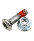 Sprocket Bolt Kit With Nuts And Washers For Off Road Motorcycles, galvanized steel fasteners close-up view.