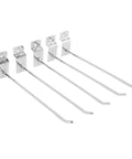 Image showing a set of 50 Pack Slatwall Hooks With Flat Tips For Pegboard And Slotted Panels, Pro Grade Heavy Duty Tool Organizer Display Hooks.