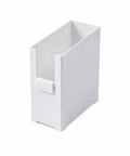 Versatile Big Capacity Heavy Duty Stackable Storage Bins Open Top Space Saving Closet Organizer With Slick Zero Hassle Design For Bedroom Bathroom And Kitchen Game Changer in white color.