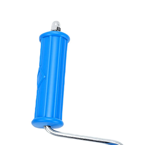 Heavy Duty Drain Auger Attachment Five Meter Alloy Steel Snake With Six Cutting Blades For Stubborn Kitchen Tub And Shower Clogs Clears Deep Pipe Blockages Without A Single Sweat handle and head detail