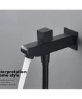 Wall Mounted Concealed Shower System With All Copper Thermostatic Valve Slick Matte Black Finish In Wall Waterfall Rain Shower Set Heavy Duty Hot Cold Mixing Valve Hella Smooth Water Flow Design For Modern Bathrooms with water flow.