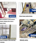 Heavy Duty One Way Swing Gate Spring Loaded Security Barrier For Retail Or Home Easy Install Crowd Control Access Door That Pops Back Quick For A Smooth Daily Flow in supermarket and factory settings.