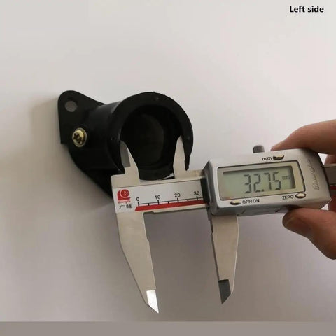 Heavy Duty Non Egr Intake Manifold And Intake Tube For Honda Rebel 250 CMX250 CBT250 shown measuring size with calipers.