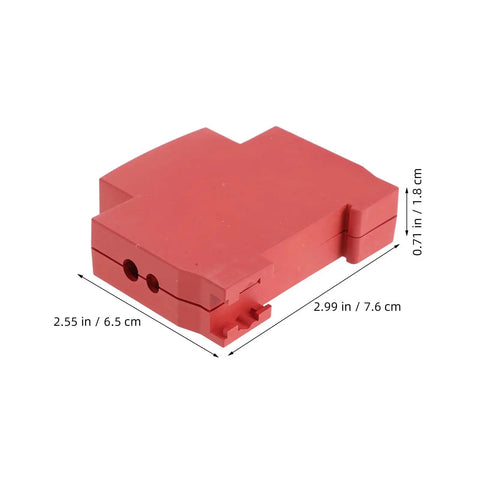 Heavy Duty Four Pack Fire Extinguisher Protective Housing With A Quick Snap Install And Slick Aerosol Shield, red plastic dimensions 2.99x2.55x0.71 in.
