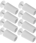 Tough As Nails 8 Pack Vertical Blind Bottom Weights Roller Shutter Stopper Repair Kit White Plastic components arranged in a grid.