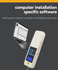 Heavy Duty Digital Force Gauge 50000N Push Pull Tester Dynamometer with USB interface for data transfer to laptop.