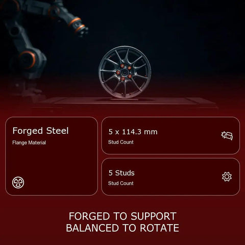 Heavy Duty Front Wheel Hub Bearing Replacement For Mazda 3 And Cx 3 2014 To 2019 showing forged steel construction and stud count.