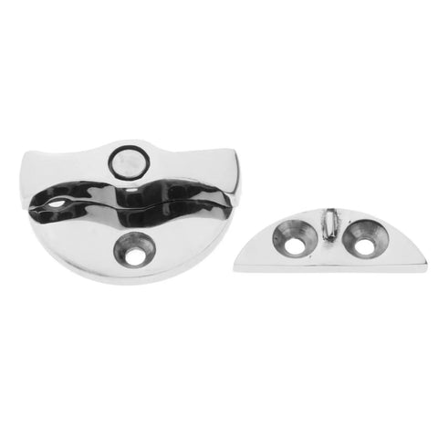 Premium Heavy Duty 316 Marine Grade Stainless Steel Twist Lock Round Catch Latch for boat hatches and tackle boxes.