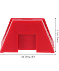 Red plastic piece from the 12 Piece Modular Wrench Storage Rack Magnetic Tool Holder Organizer Tray For Toolbox And Garage Keeps Wrenches Neatly Sorted And Quick To Grab Great For Home Garages And Shop Carts Provides Fast Access And A Clean Workspace, 5.5 cm by 3.7 cm side view