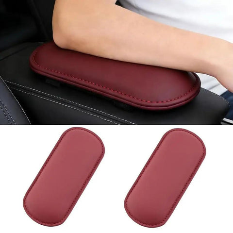 Heavy Duty Car Knee Cushion Pad For Dodge Ram ProMaster Trucks With Plush Memory Foam Leg Rest Support Block on a console.