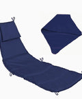 Outdoor Swing Chaise Lounge Cushion And Canopy Set For Patio Furniture Hanging Hammock Chair Pad Sun Resistant Breathable Waterproof Weatherproof 220GSM Polyester Replacement Pad
