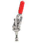 Stainless Steel Toggle Clamp With 220.5Lb Holding Power, Push Pull Clamp For Woodworking, Fixture Setup, Home Decor Projects, And Equipment Installations, Heavy Duty Grip, Arrow Storage Case Included; red handle