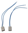 Compact Soft Start Module For Angle Grinders, blue wires, dual-set, smooth power ramp up device for heavy duty use.