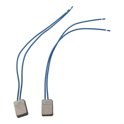 Compact Soft Start Module For Angle Grinders, blue wires, dual-set, smooth power ramp up device for heavy duty use.