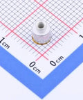 20 Pack SMD Surface Mount Round Nuts For PCB Circuit Boards M2 X 3.5MM Iron Tin Coated Standoff Column on grid paper