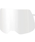 Speedglas 9100 FX-Air Wide View Grinding Visor Replacement for Welding Helmet Clear Shield With 8 Inch By 4.25 Inch Viewing Window 06-0700-51 Sweden Origin 5 Ea Case, clear shield front view.