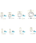Heavy Duty Stainless Steel Spring Washer Assortment Kit With 360 Rust Resistant Flat Washers, various sizes shown, categorized for easy organization.